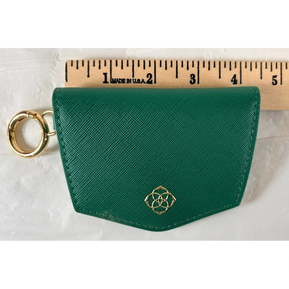 Kendra Scott Wallet‎ Keychain Ring Coin Purse - Kelly Hunter Green